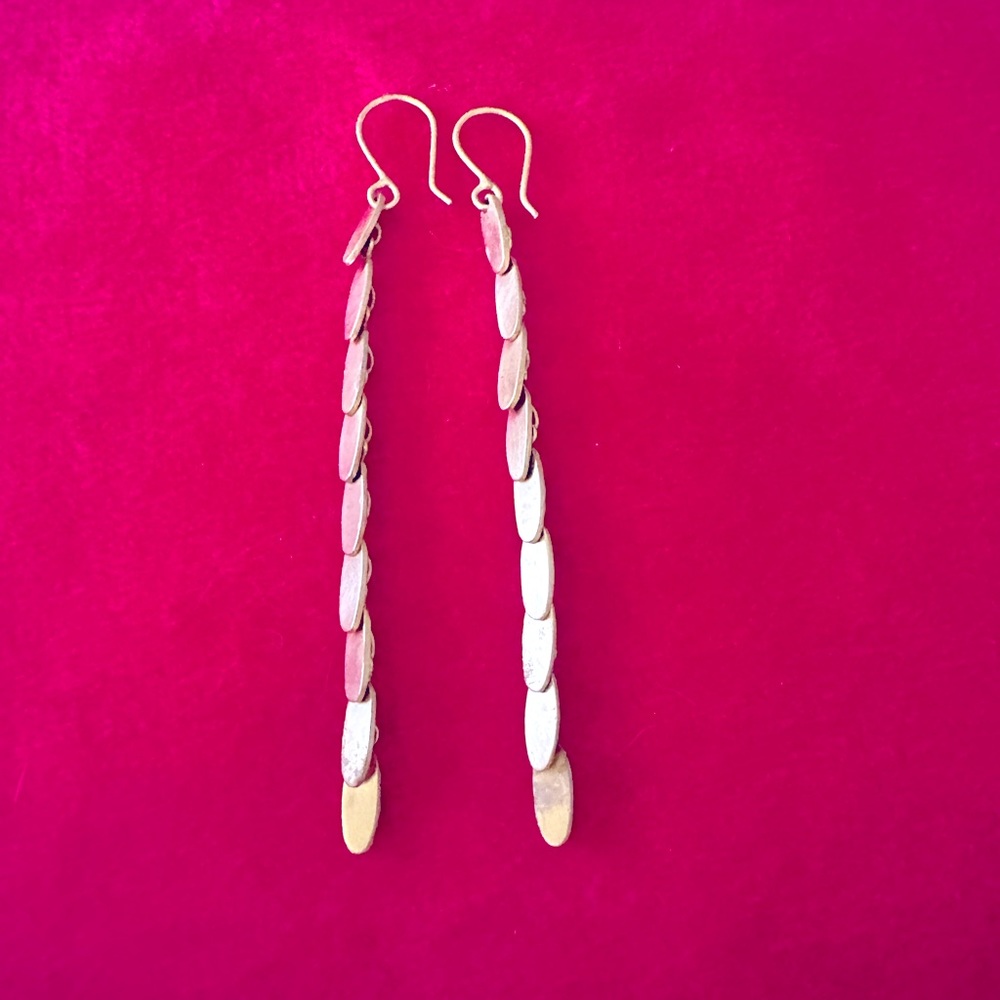 Jane Diaz Gold Plate Teardrop Earrings